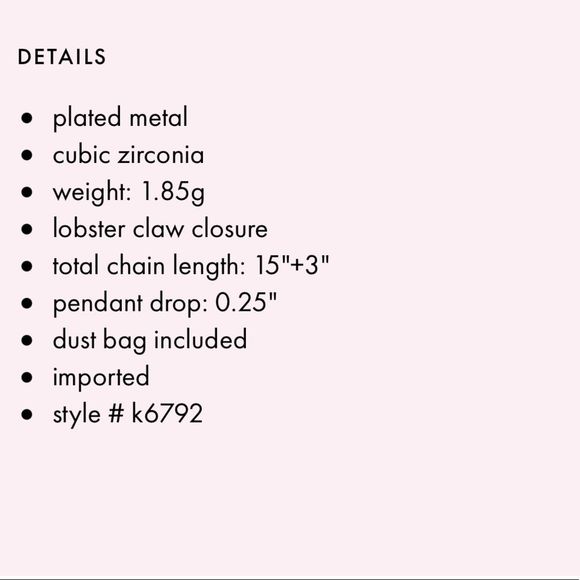 Kate Spade Something Sparkly Necklace and Earrings set - Picture 10 of 10